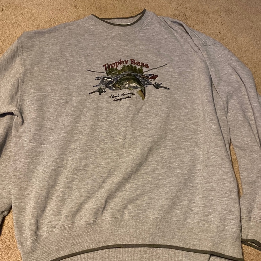 Grey crew neck